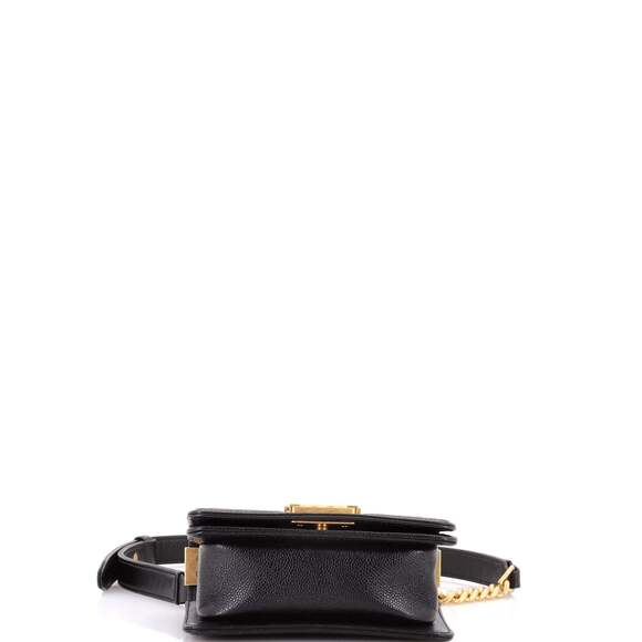 Chanel Boy Flap Bag Quilted Caviar Mini #240541C43B - Picture 4 of 6